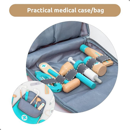 Wooden Mini Doctor Kit for Kids