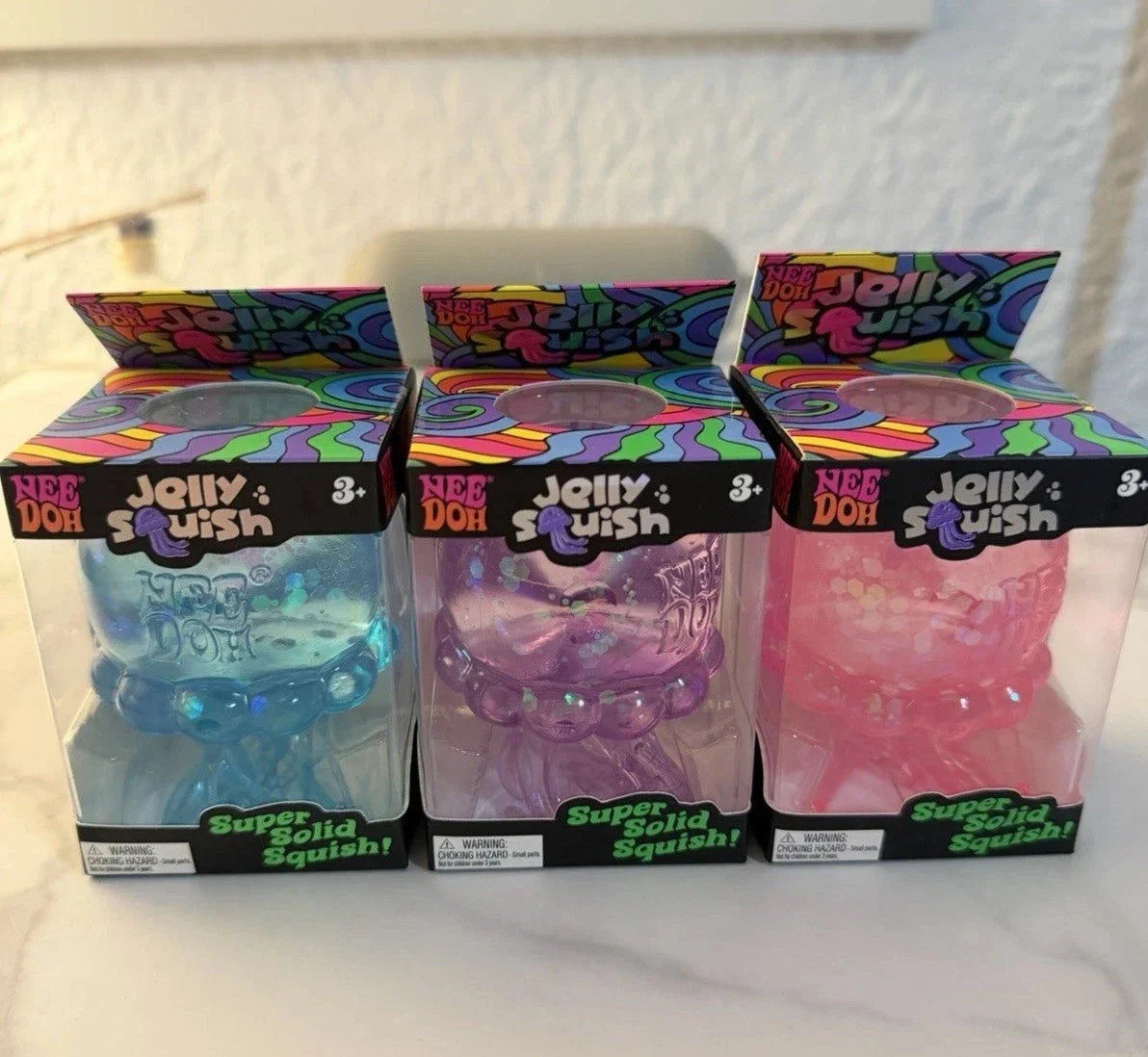 NeeDoh JellySquish Jelly Squish Stress Toy – 1pc