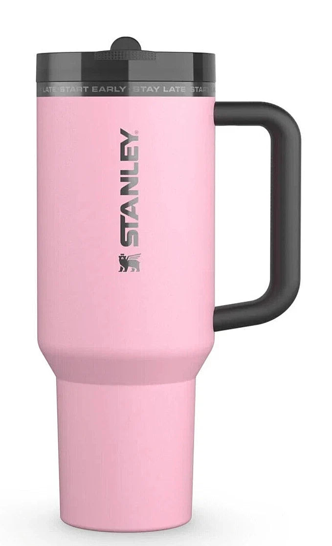 Messi x Stanley 40oz Pink Quencher Flip Straw Tumbler