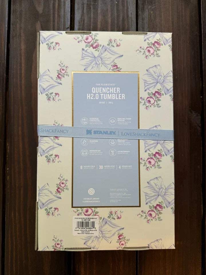 Stanley x LoveShackFancy Rosa Beaux Blue 20 oz Quencher