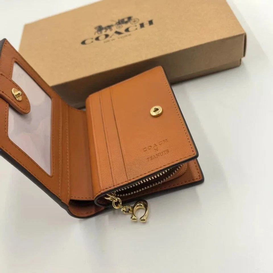 Coach x Peanuts Snoopy Snap Wallet CBN32 | Signature Canvas